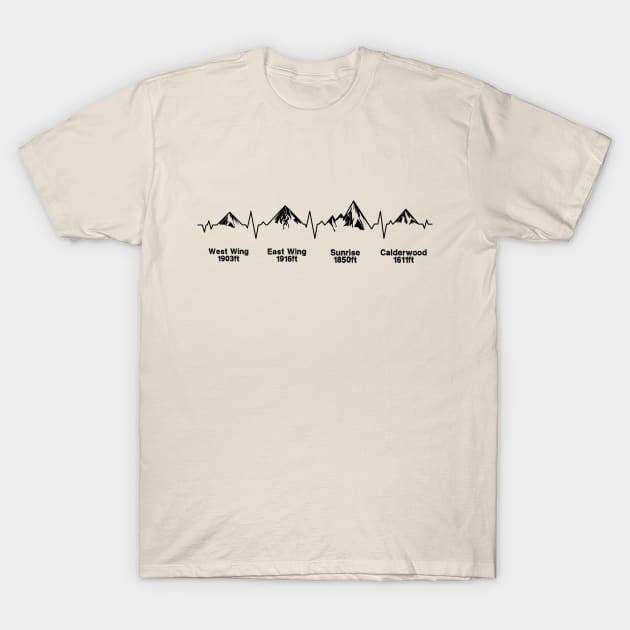 Copper Hills Four Peaks Hiking Challenge Arizona T-Shirt by EliseDesigns